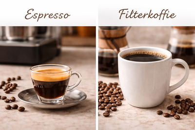 Wat is het verschil tussen een espresso en een gewone kop filterkoffie?