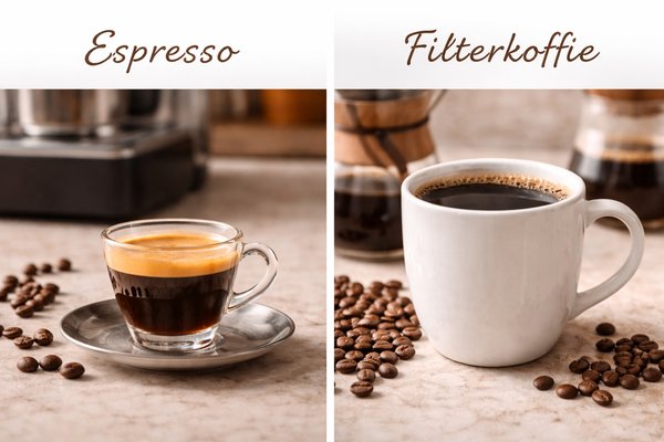 Wat is het verschil tussen een espresso en een gewone kop filterkoffie?