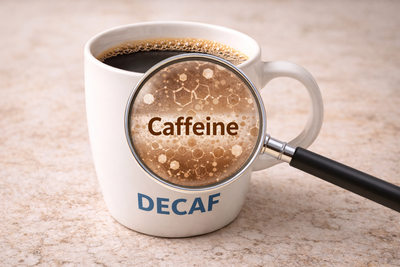 Is decaffeinated coffee truly 100% caffeine-free?