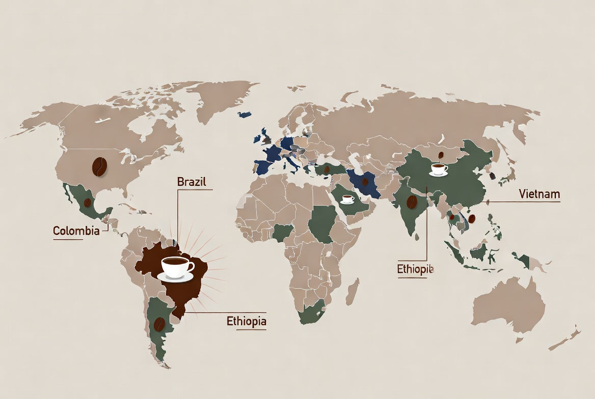 Welk land produceert de meeste koffie?